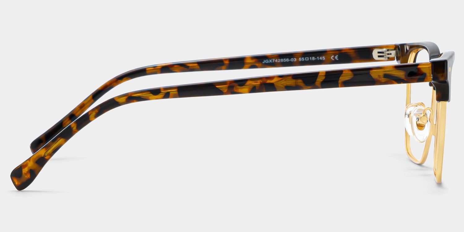 Braidsby Tortoise Browline Mixed Frame Glasses for Men | ZEELOOL3