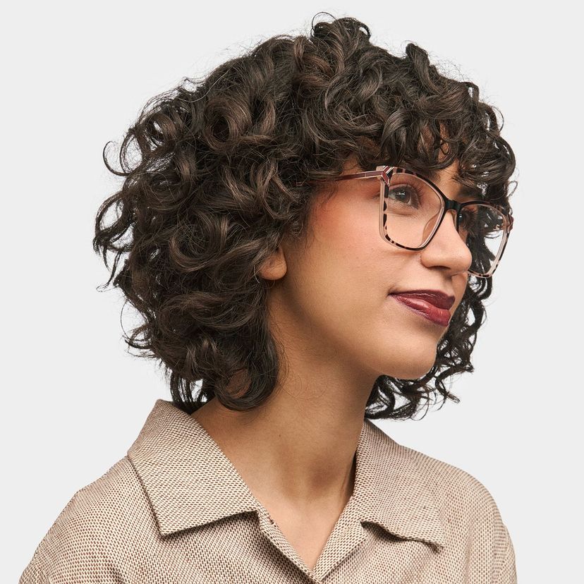 Tricee Square Tortoise Glasses