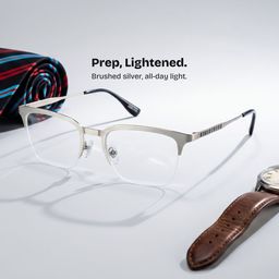 Peyton Silver Browline Glasses0