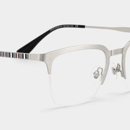 Peyton Silver Browline Glasses5