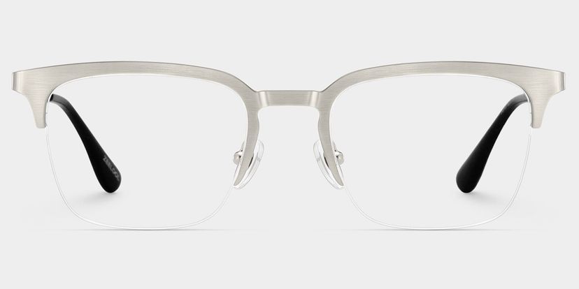 Peyton Silver Browline Glasses