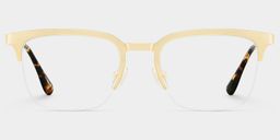 Peyton Gold Browline Glasses1