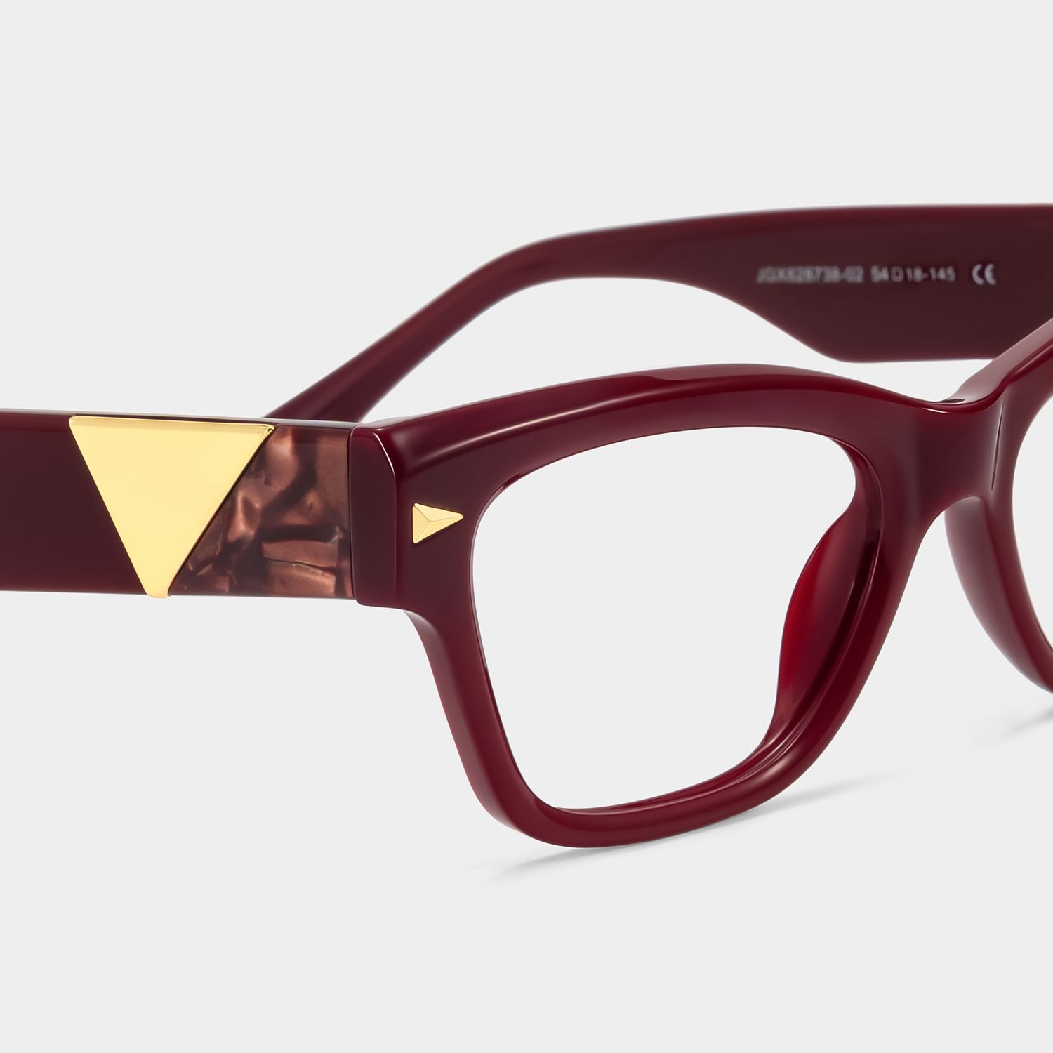 Briar Burgundy Cat-Eye Glasses | ZEELOOL5