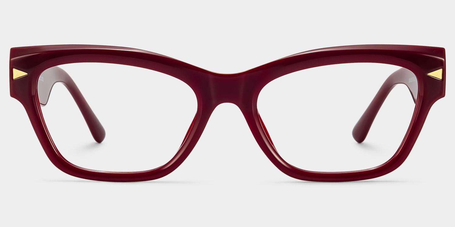 Briar Burgundy Cat-Eye Glasses | ZEELOOL1