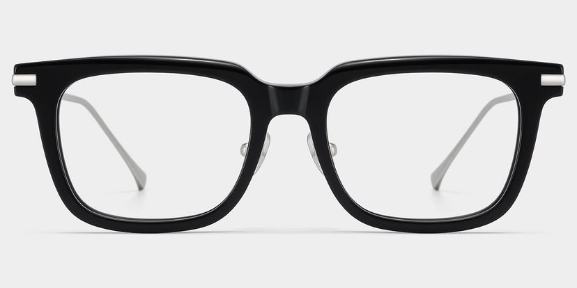 Rayne Black Square Glasses