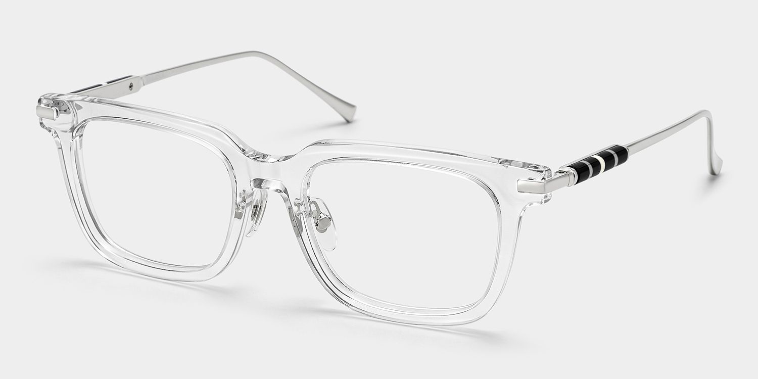 Rayne Clear Square Eyeglass Frame for Men | ZEELOOL2