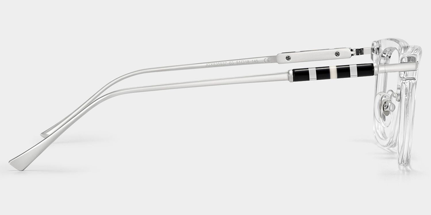 Rayne Clear Square Eyeglass Frame for Men | ZEELOOL4