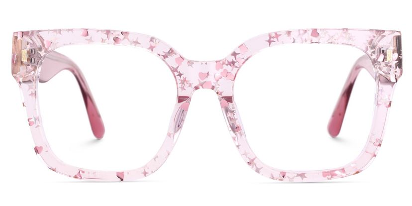 Scicluna Pink Square Glasses