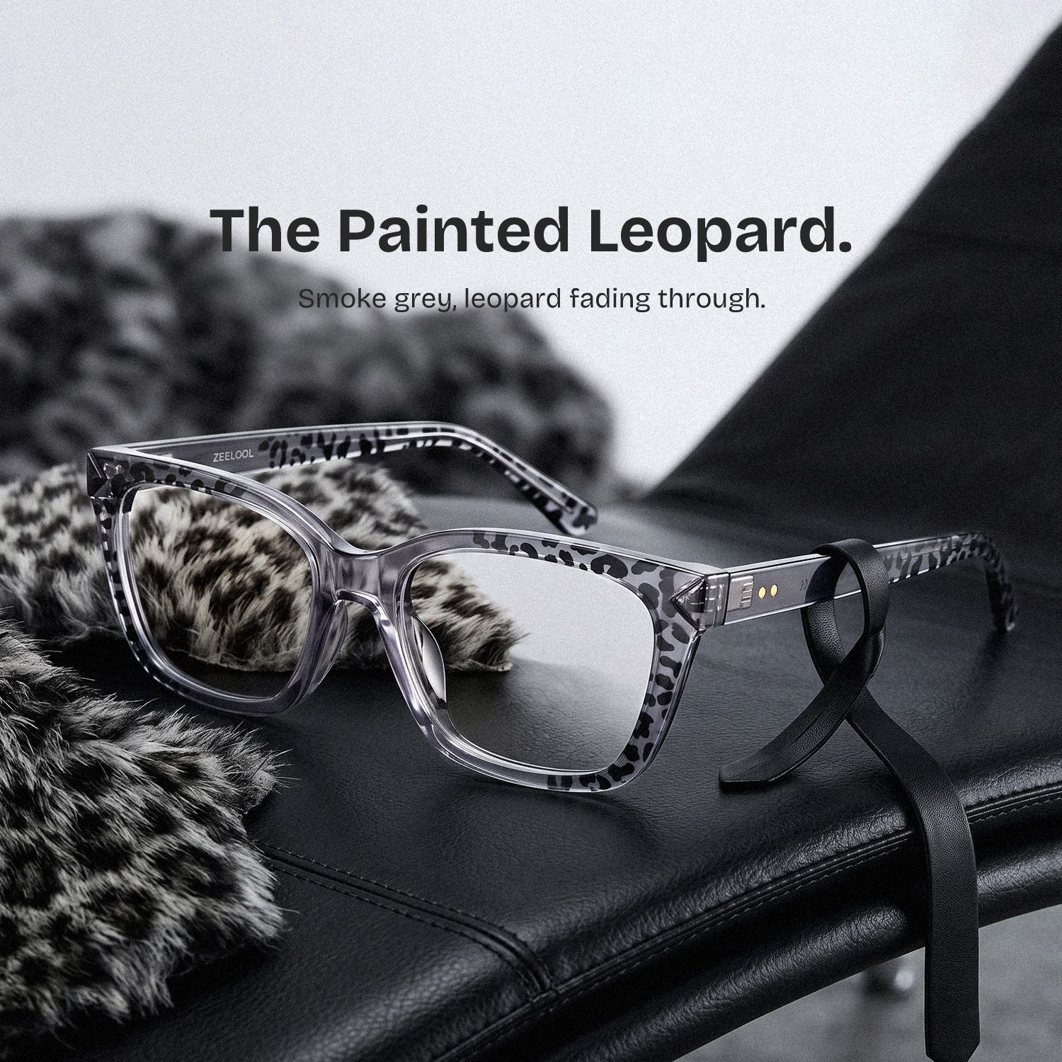 Victoria Gray Square Glasses | ZEELOOL0