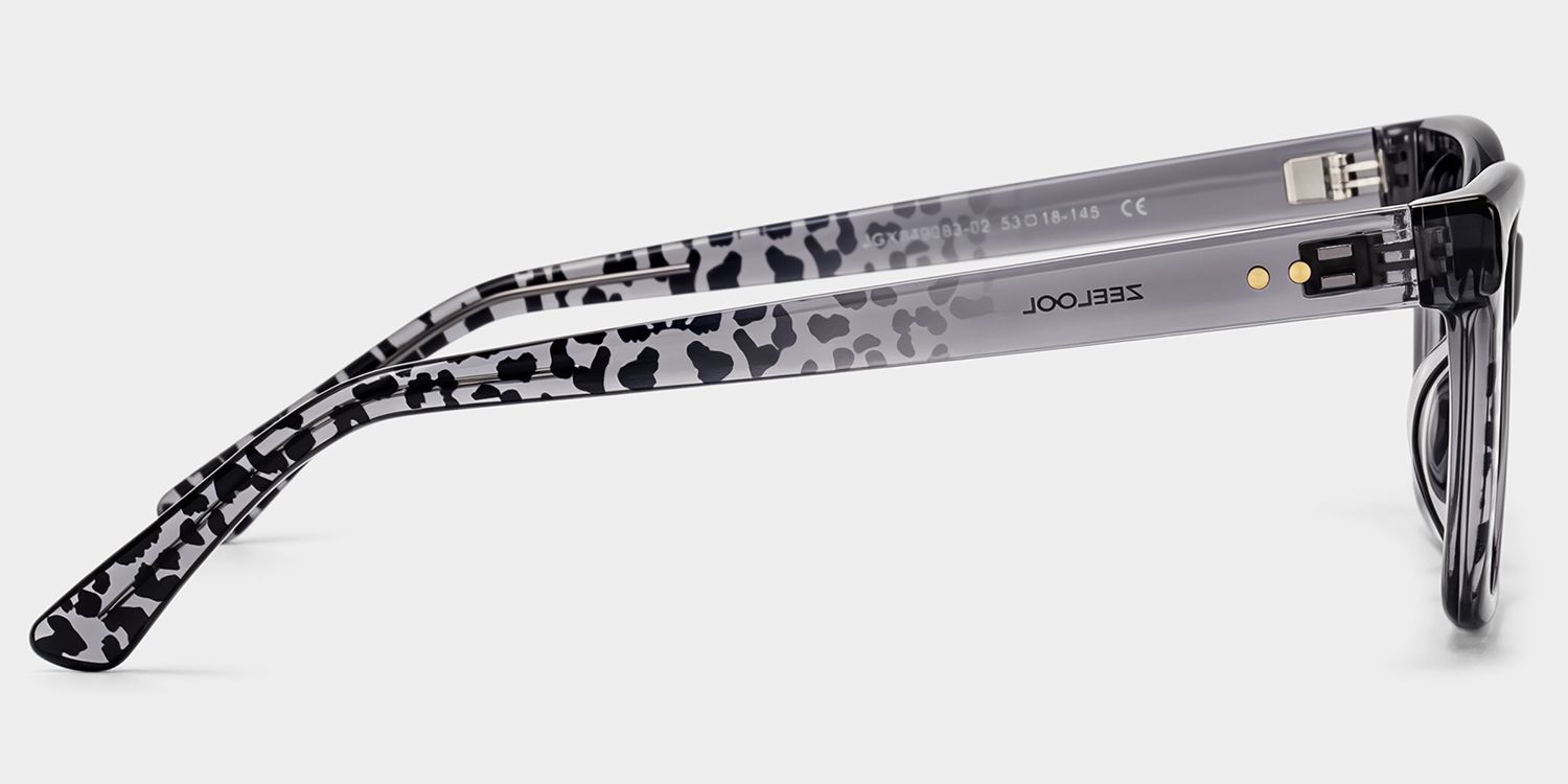 Victoria Gray Square Glasses | ZEELOOL4