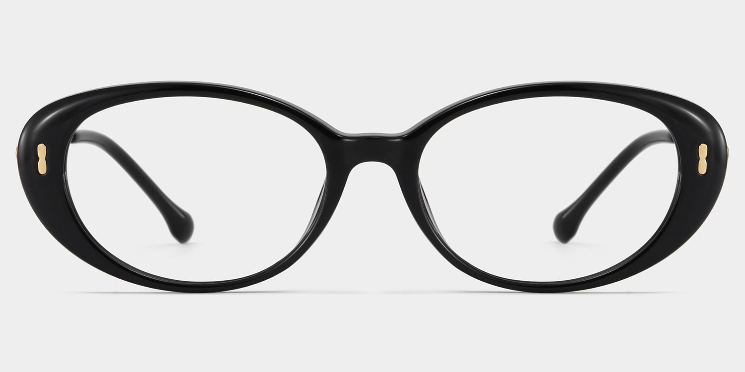 Blaire Black Frame Glasses with Oval Frame Online | ZEELOOL