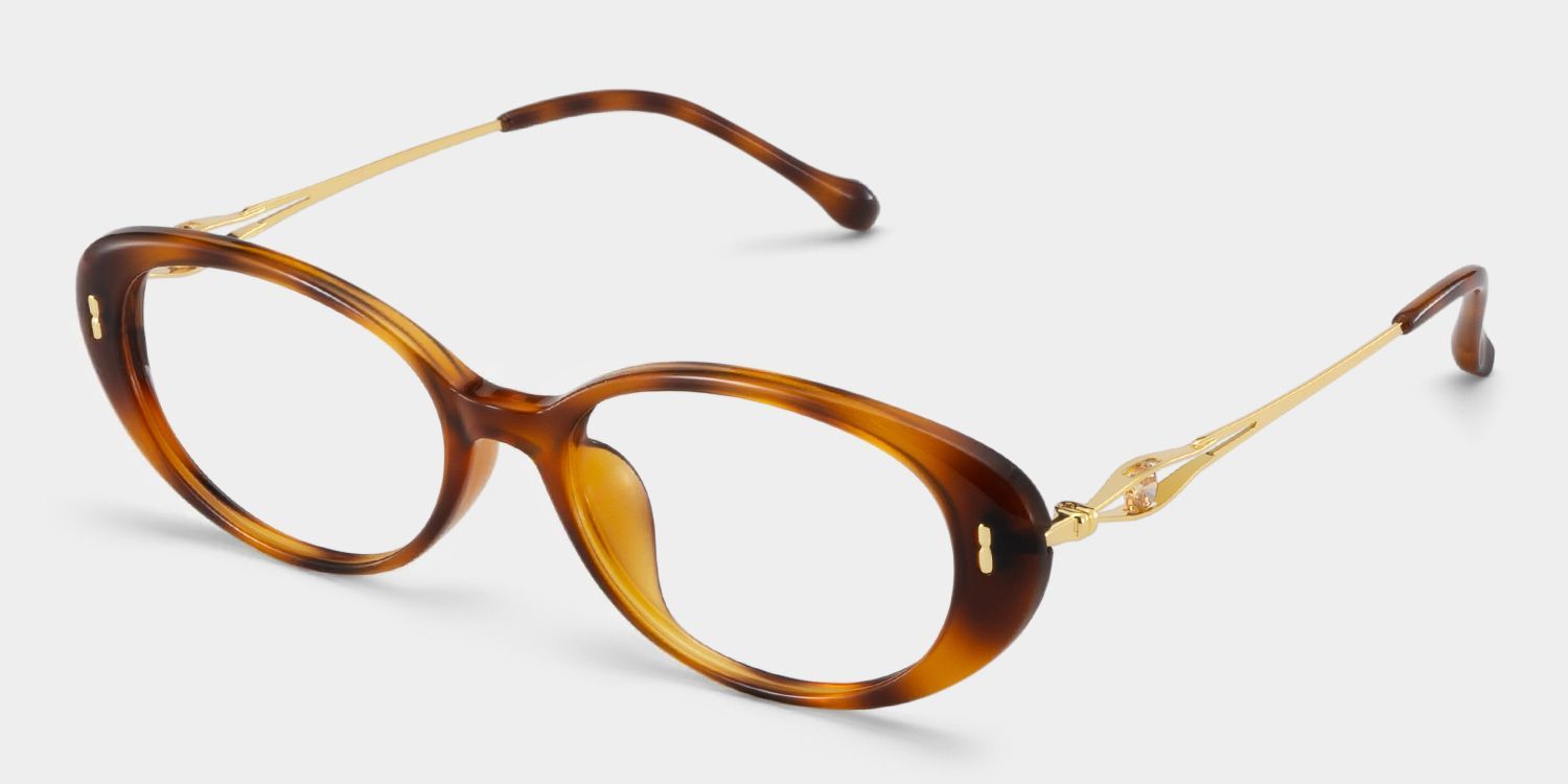 Blaire Tortoise Frame Glasses with Oval Frame Online | ZEELOOL3