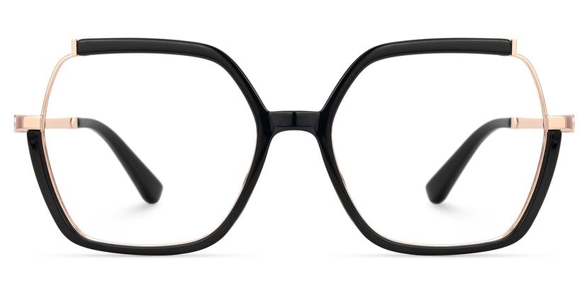 Alexia Square Black Glasses