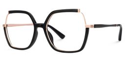 Alexia Square Black Glasses2