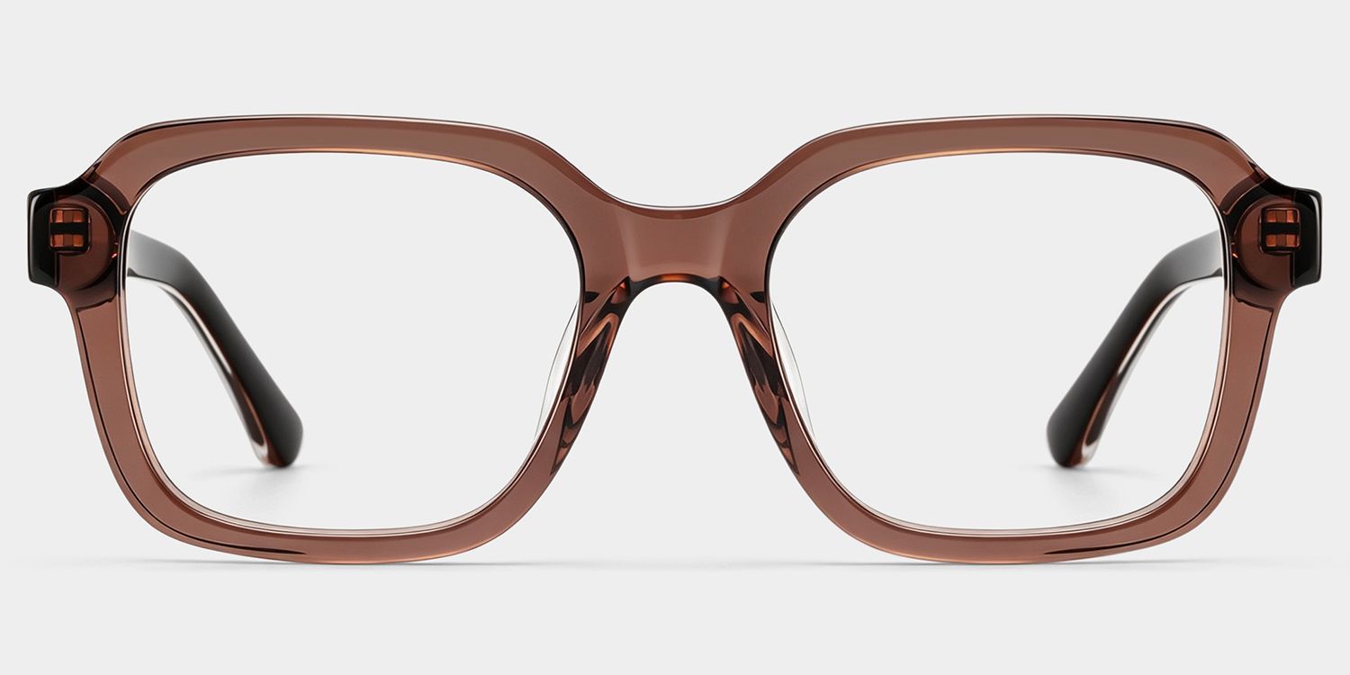 Brown Parker Square Frame Glasses for Women | ZEELOOL1