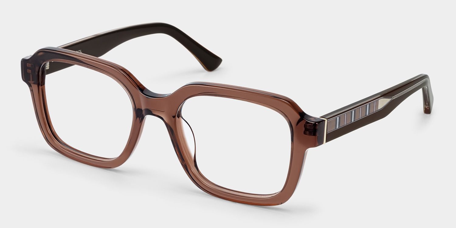 Brown Parker Square Frame Glasses for Women | ZEELOOL3