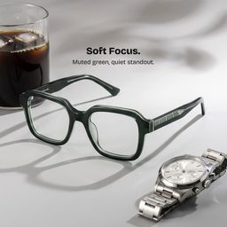 Parker Green Square Glasses0