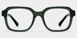 Parker Green Square Glasses1