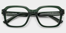Parker Green Square Glasses2