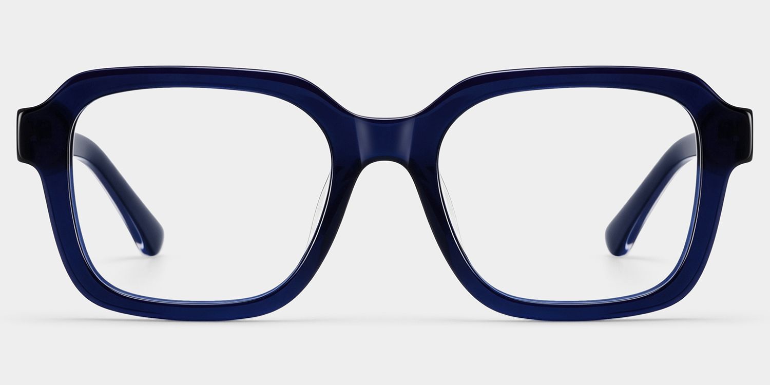 Parker Blue Square Frame Glasses for Women | ZEELOOL1
