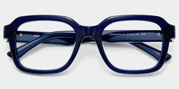 Parker Blue Square Glasses2