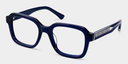 Parker Blue Square Glasses3