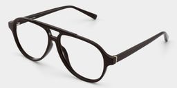 Drew Dark Brown Aviator Glasses3