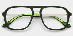 Ryder Green Aviator Glasses1