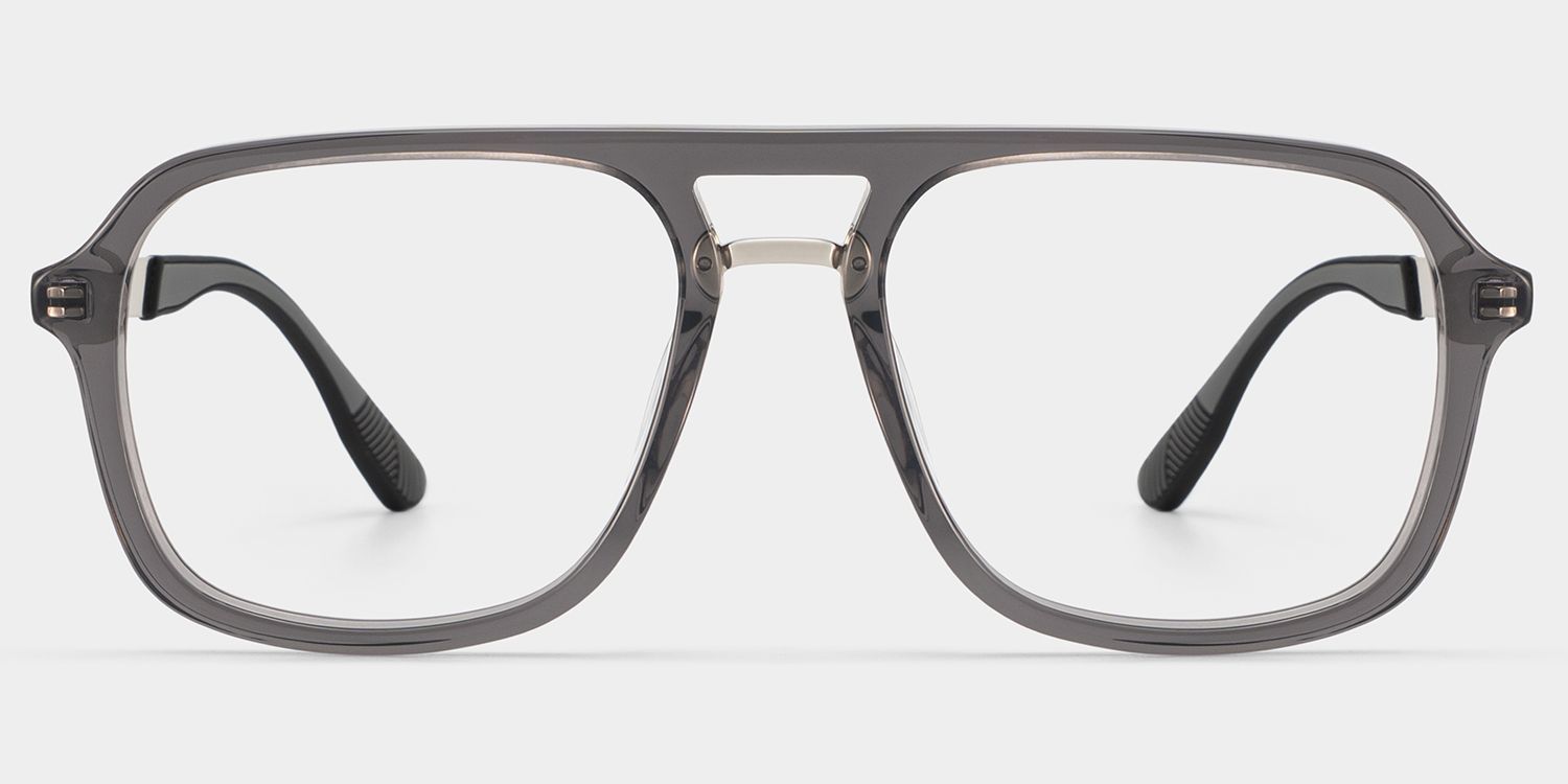 Ryder Black Aviator Mixed Frame Glasses for unisex | ZEELOOL0