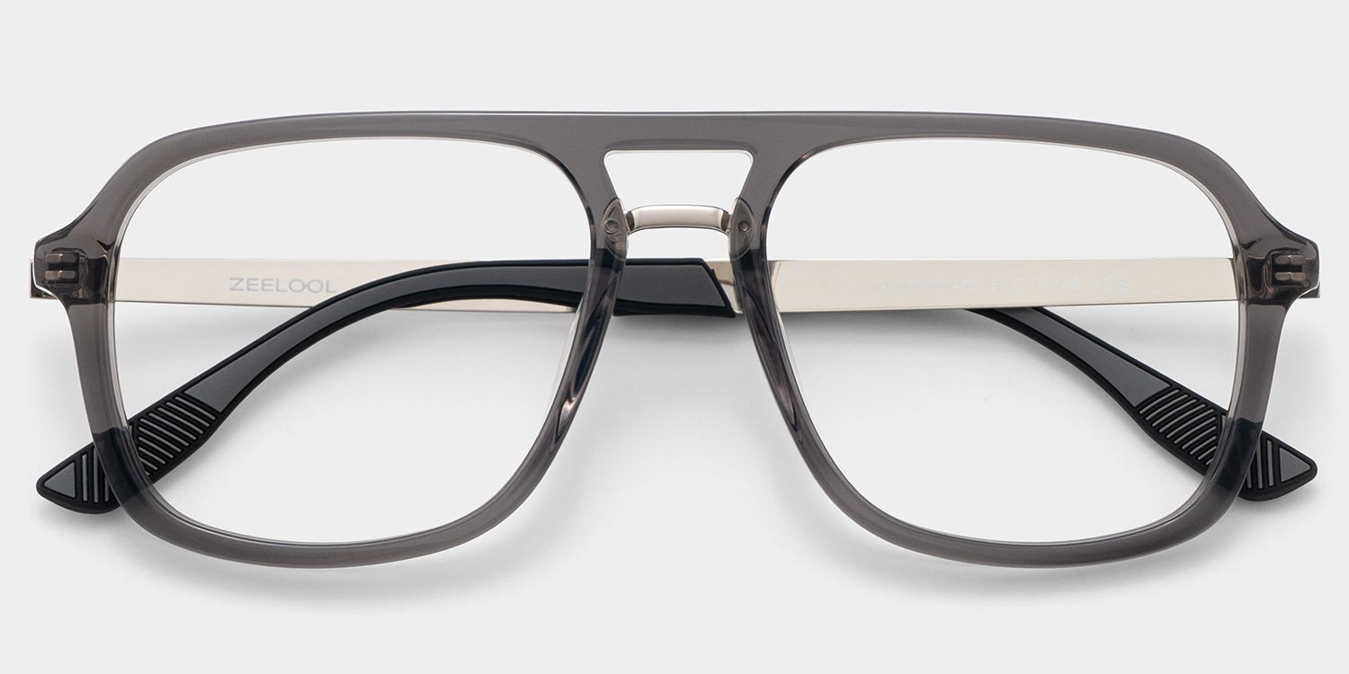Ryder Black Aviator Mixed Frame Glasses for unisex | ZEELOOL1