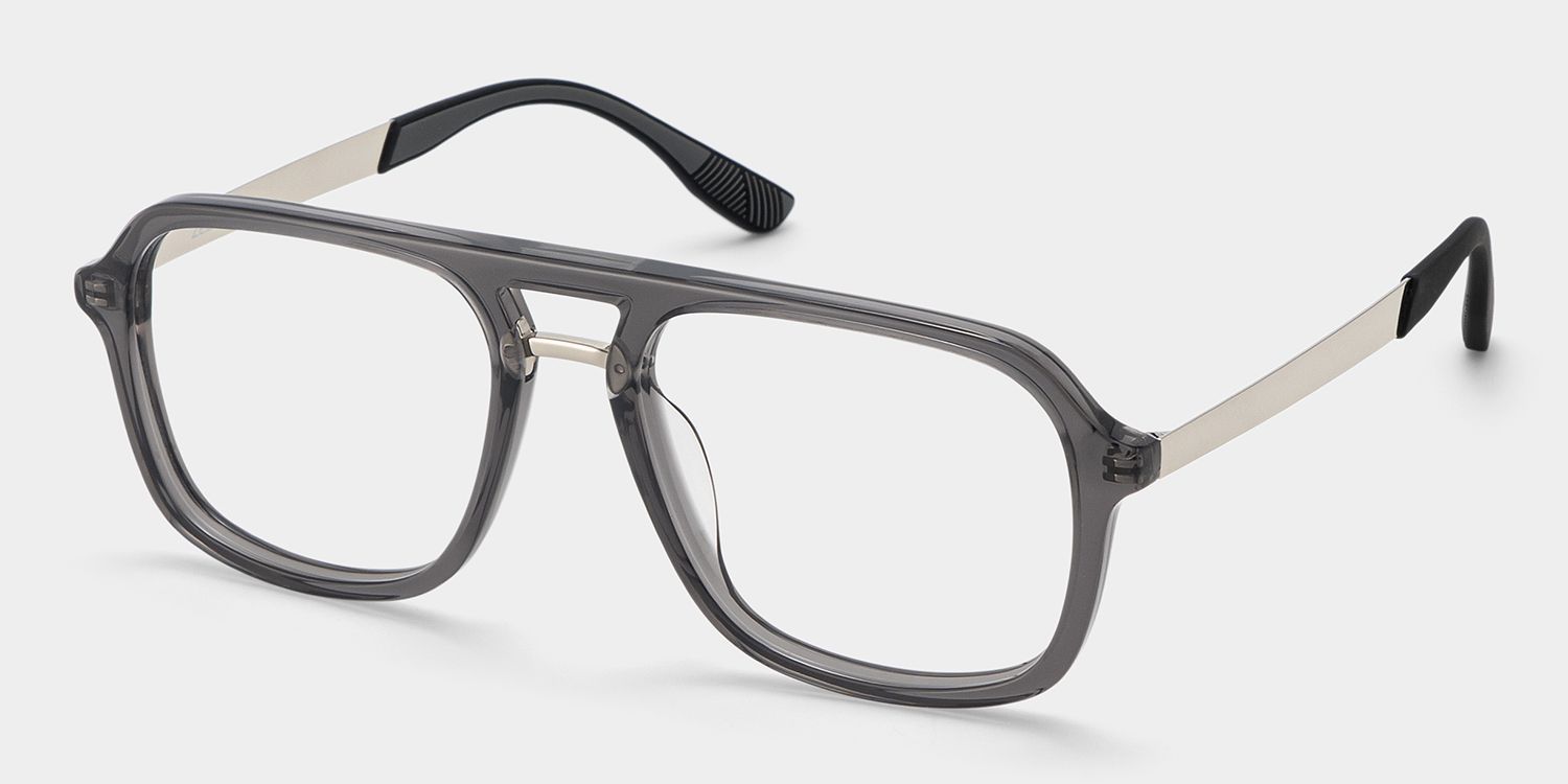 Ryder Black Aviator Mixed Frame Glasses for unisex | ZEELOOL2