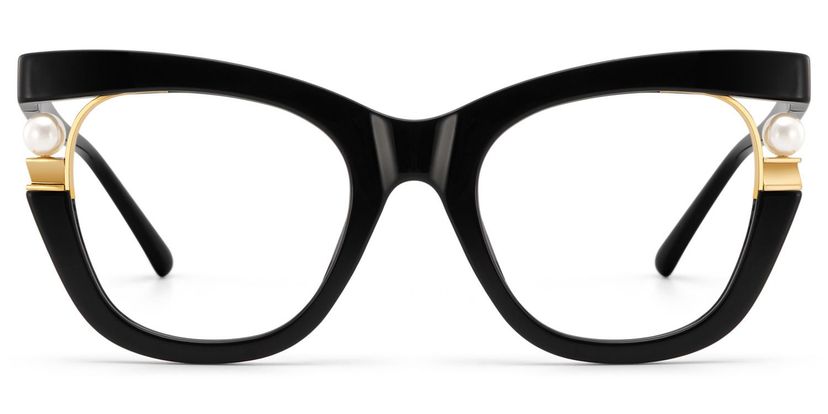 Pearl Cateye Black Glasses