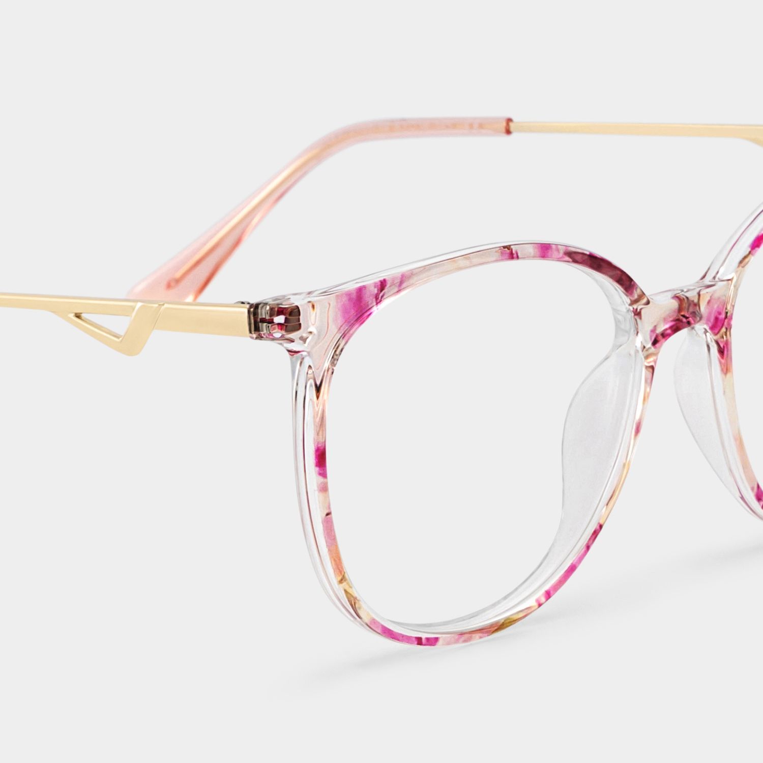 Chanty Petal Pink Round Mixed Glasses for Women | ZEELOOL5