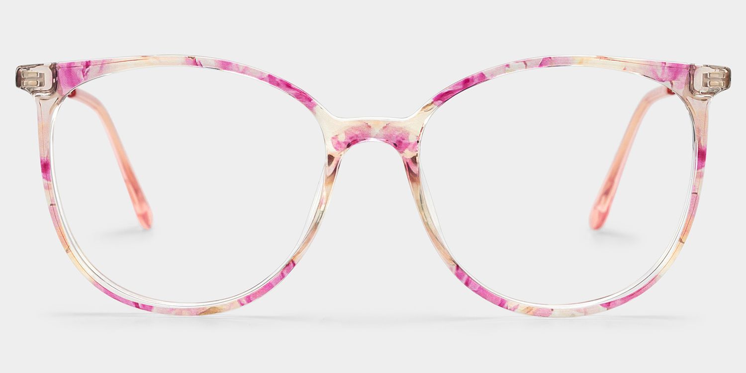 Chanty Petal Pink Round Mixed Glasses for Women | ZEELOOL1