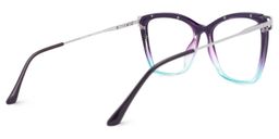 Krystle Square Purple-Blue Glasses4