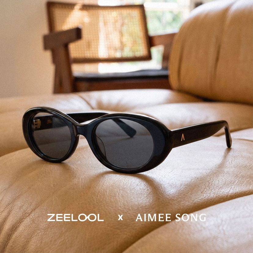 The 90s Black Oval Sunglasses