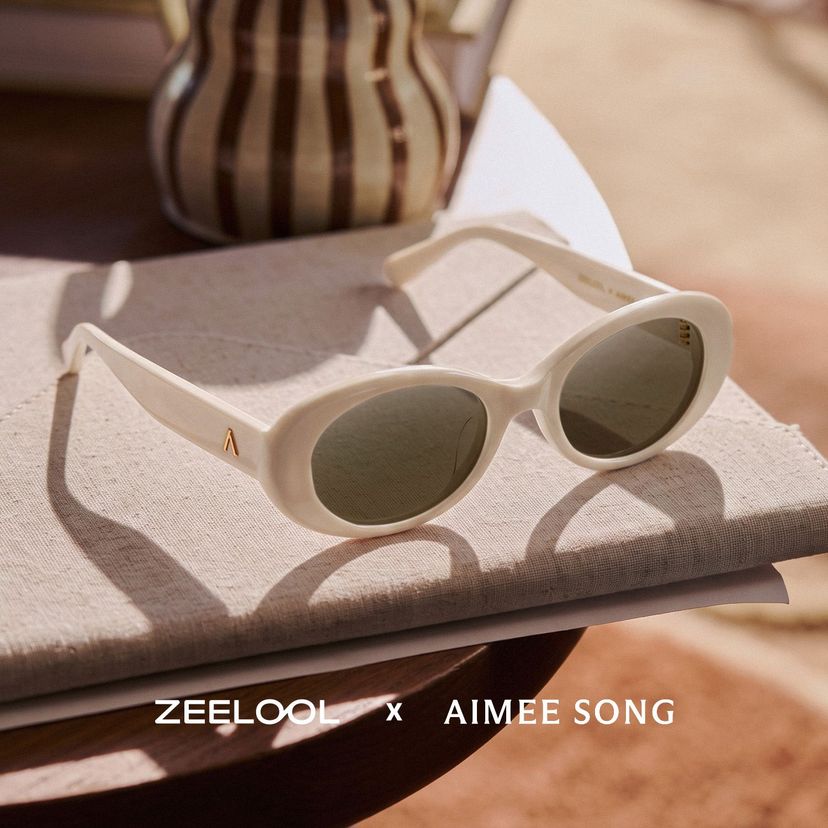 The 90s White Oval Sunglasses