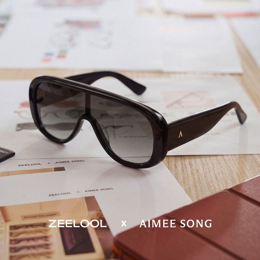 The Shield Black Aviator Sunglasses