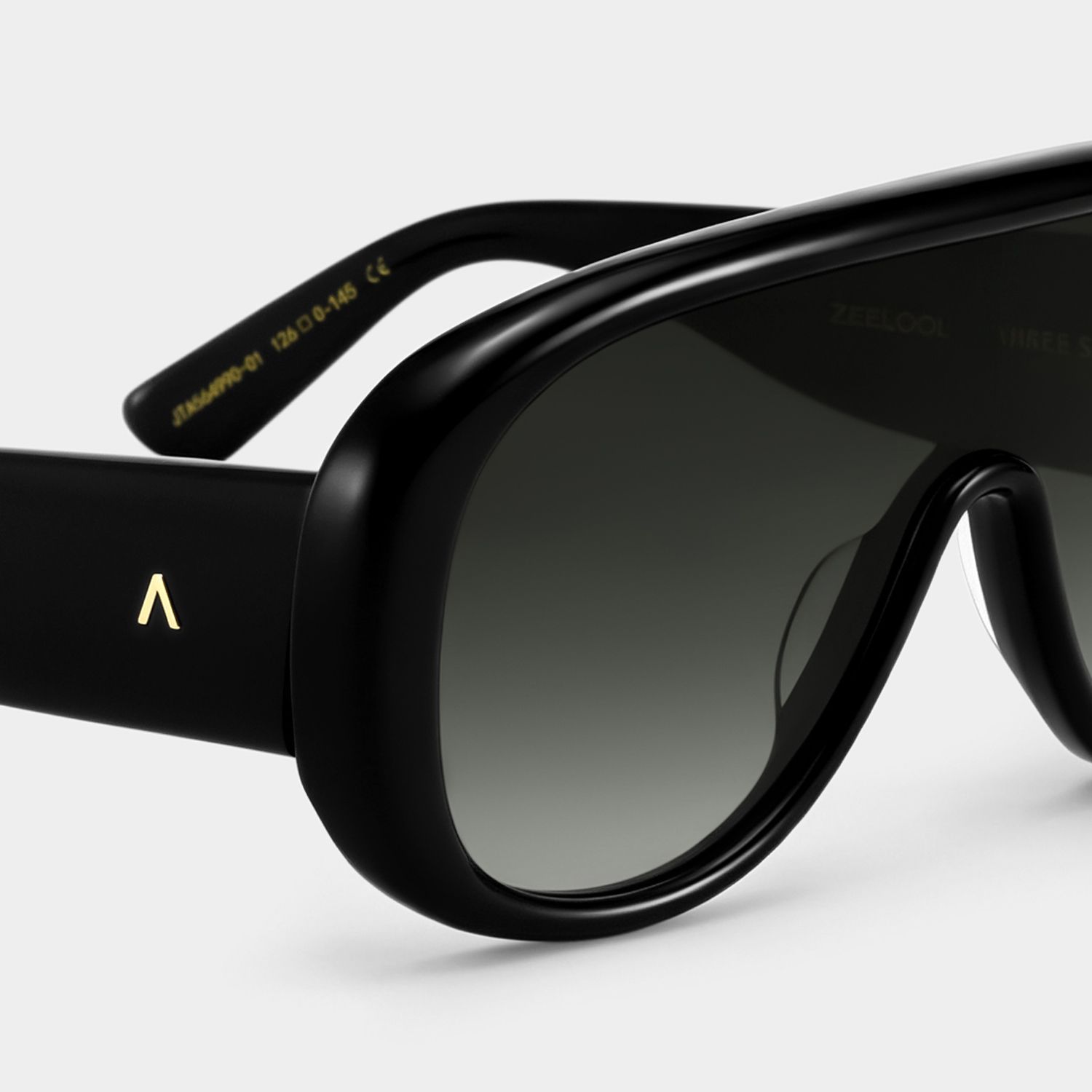 ZEELOOL x Aimee Song The Shield Black Sunglasses5