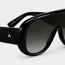 The Shield Black Aviator Sunglasses5