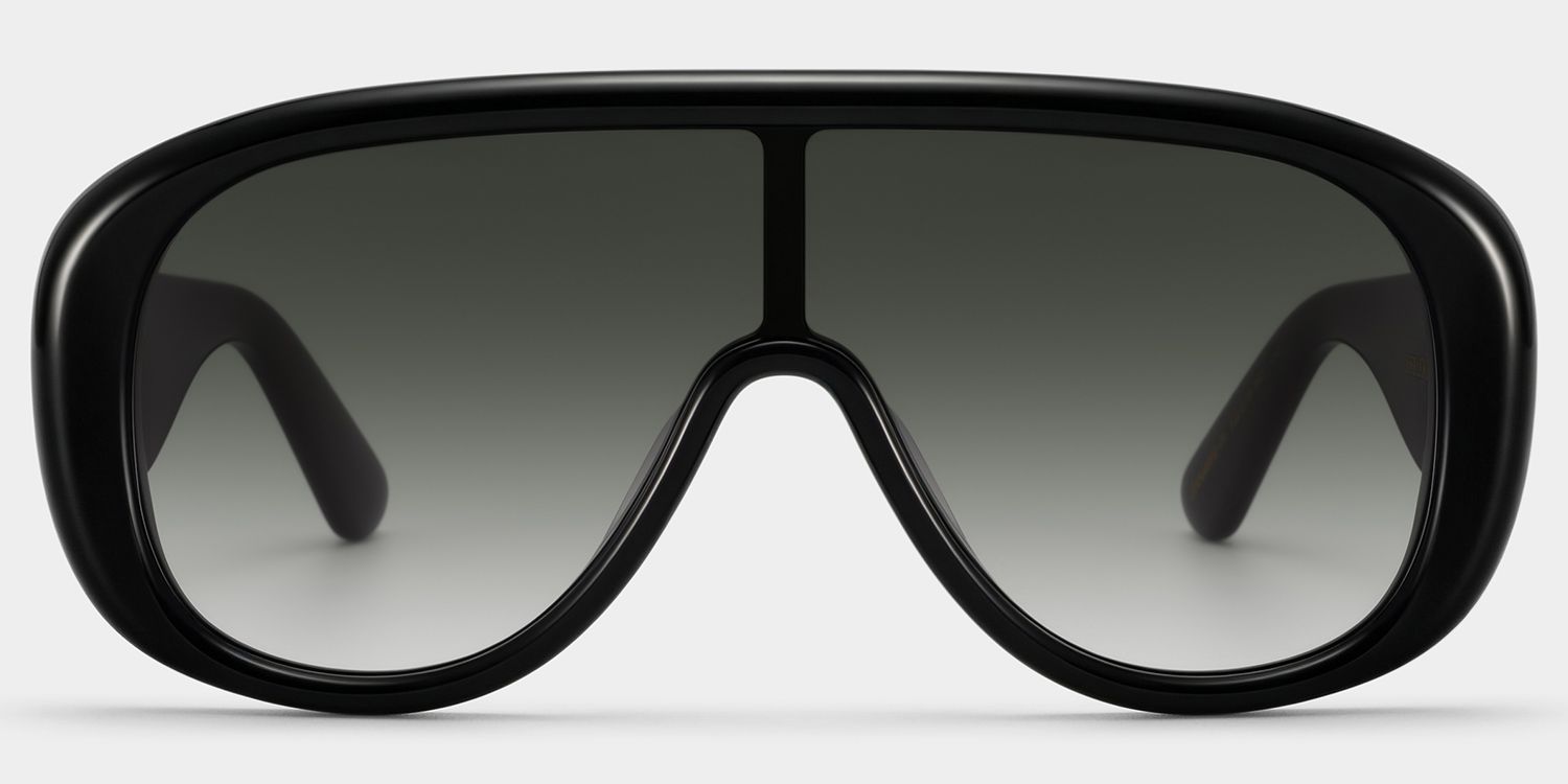 ZEELOOL x Aimee Song The Shield Black Sunglasses1