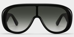 The Shield Black Aviator Sunglasses1