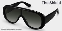 The Shield Black Aviator Sunglasses3
