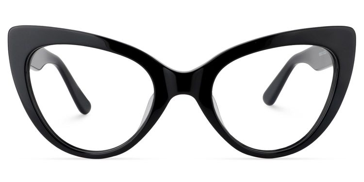Claudette Black Cat eye Glasses