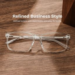 Connie Rectangle Clear Glasses0