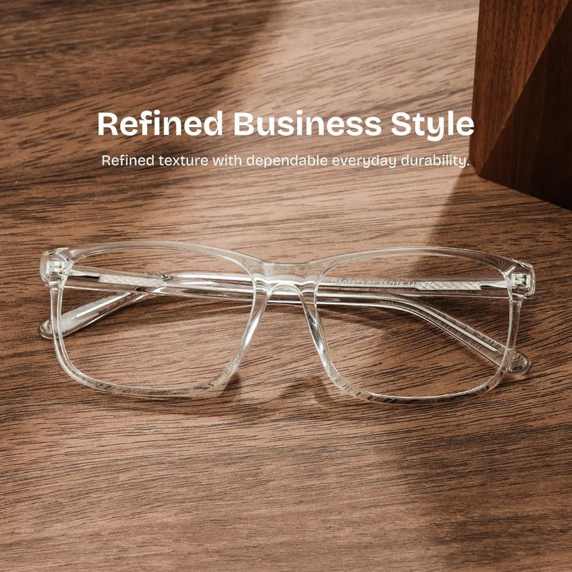 Connie Clear Rectangle Glasses