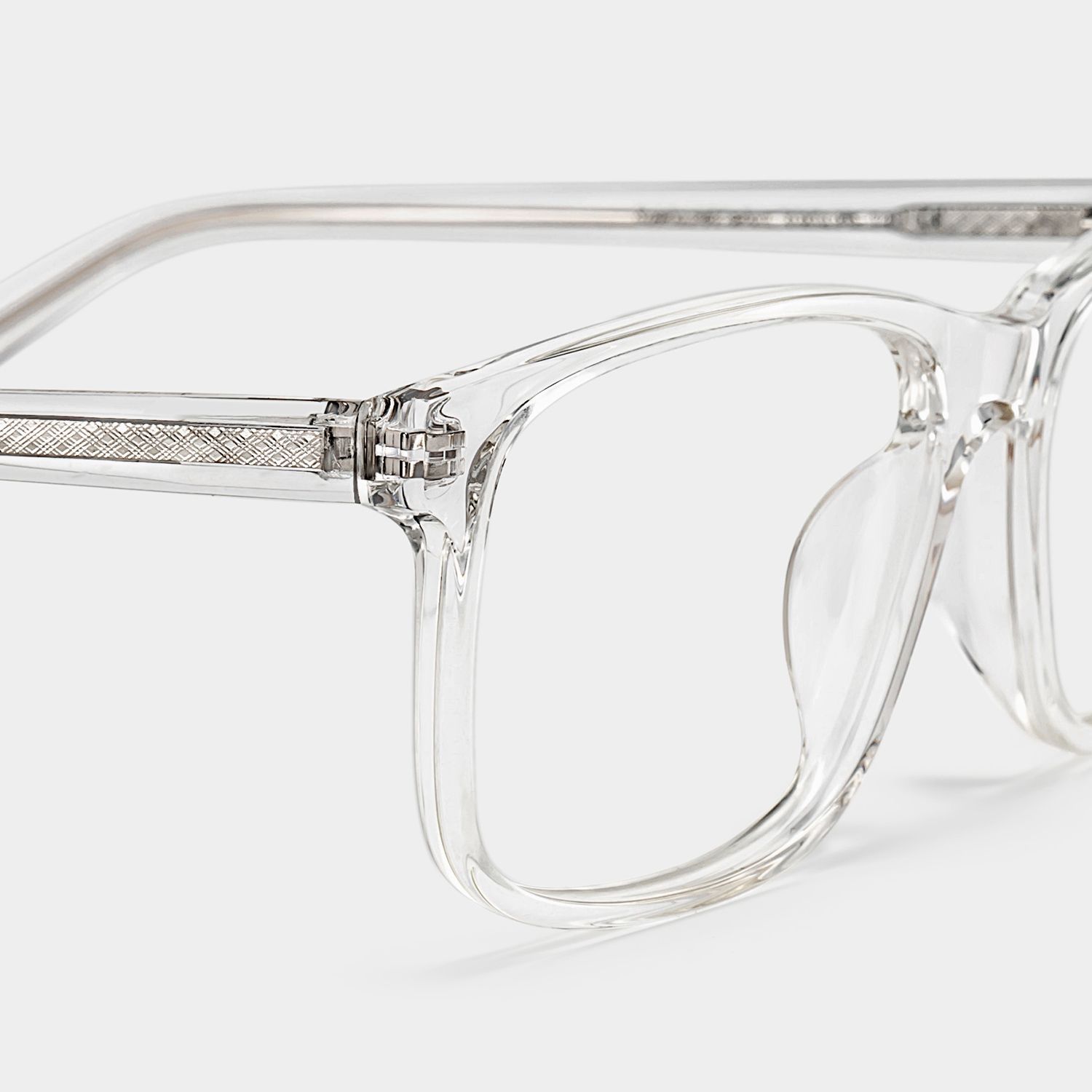 Rectangle Clear Glasses | Zeelool Glasses5