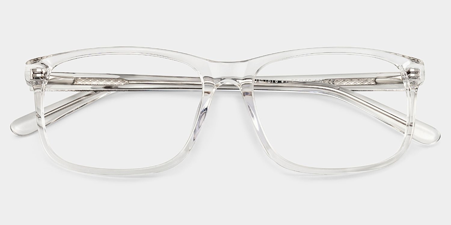 Rectangle Clear Glasses | Zeelool Glasses2