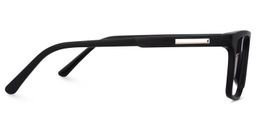 Daniel Rectangle Black Glasses4