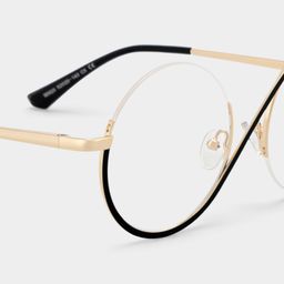 Flozif Round Black Glasses6